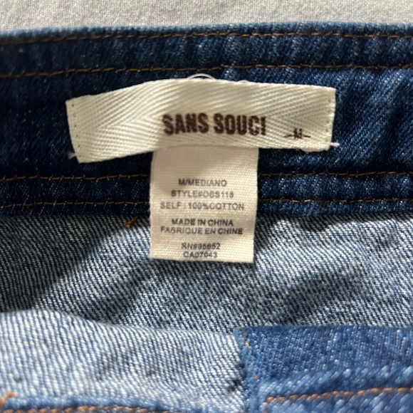 Sans Souci Blue Denim Skater Skirt - Picture 4 of 7